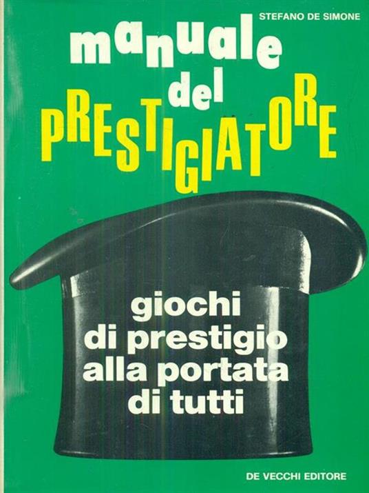 Manuale del prestigiatore - Stefano De Simone - copertina