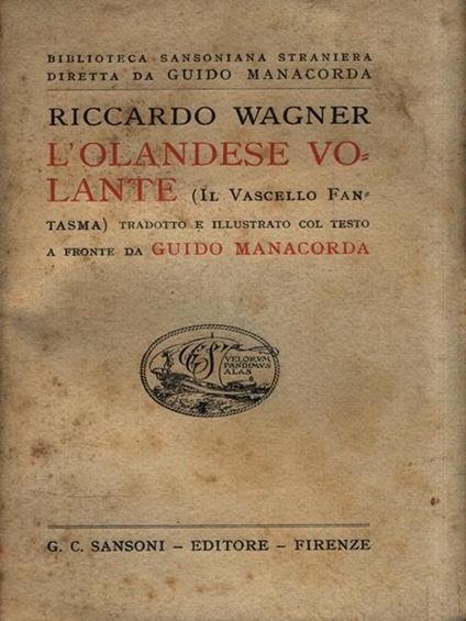 L' olandese volante - Richard Wagner - copertina