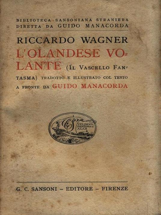 L' olandese volante - Richard Wagner - copertina
