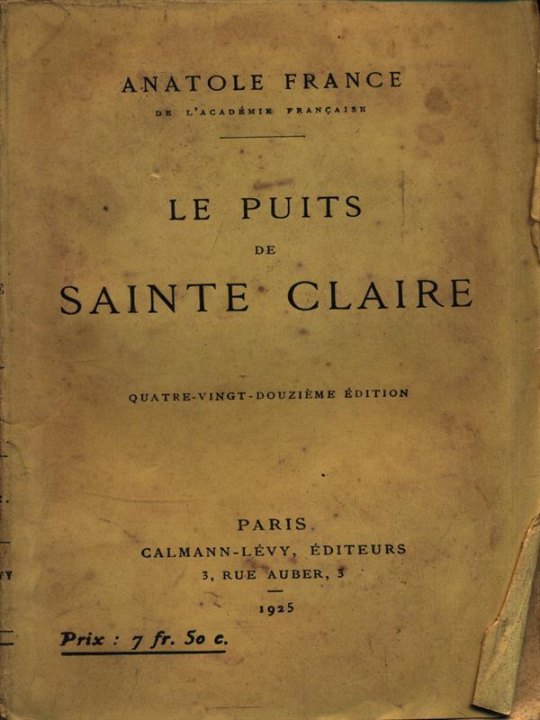 Le puits de Saint Claire