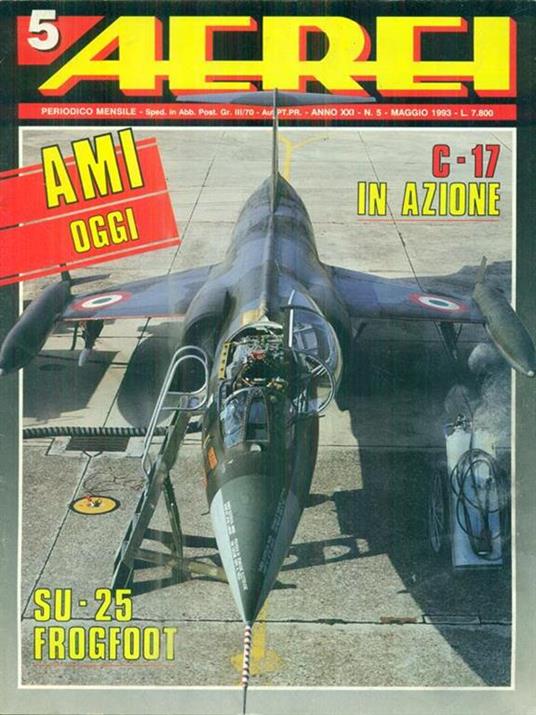 Aerei. Anno XXI - N. 5/ Maggio 1993 - copertina