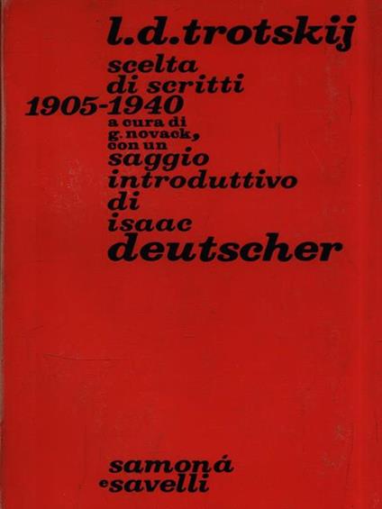 Scelta di scritti 1905-1940 - Lev Trotsky - copertina