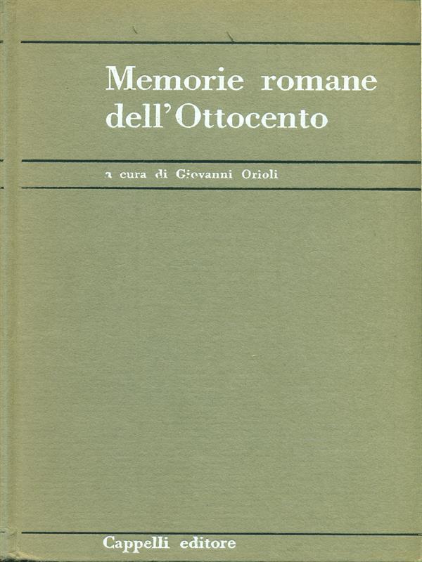 Memorie romane dell'Ottocento