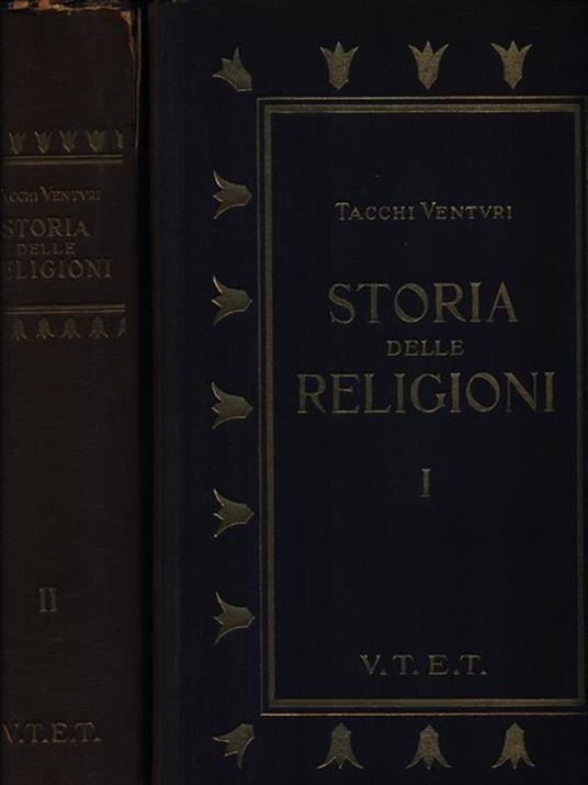 Storia delle religioni. 2 Volumi - Tacchi Venturi - copertina