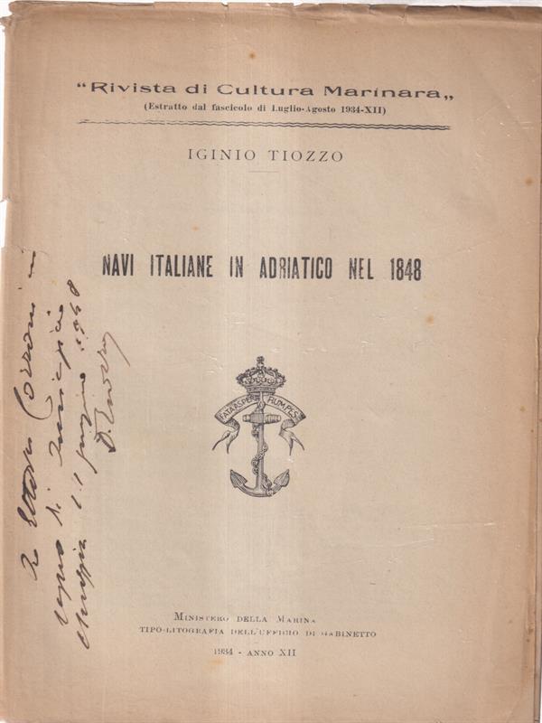 Navi italiane in Adriatico nel 1848