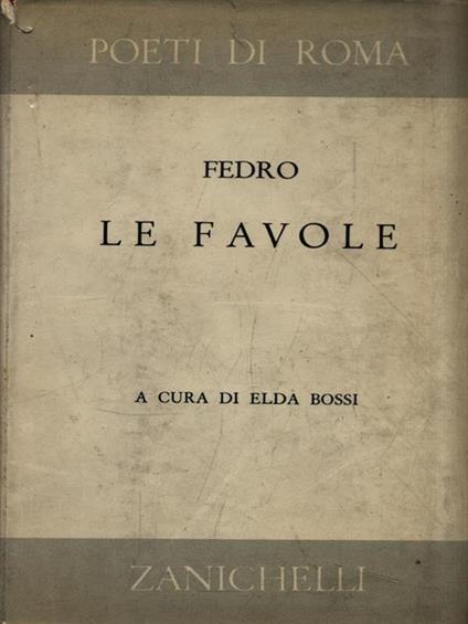 Le favole - Fedro - copertina