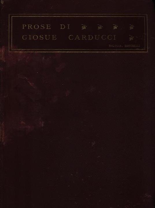 Prose - Carducci Giosuè - copertina