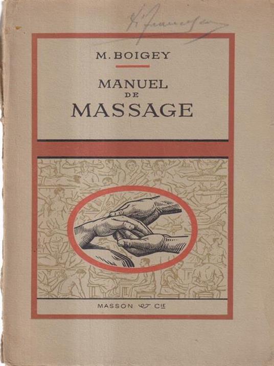 Manuel de massage - Maurice Boigey - copertina