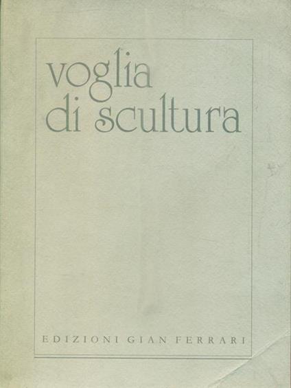 Voglia di scultura - copertina