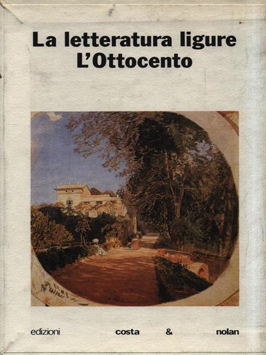 La letteratura ligure. L'Ottocento - copertina