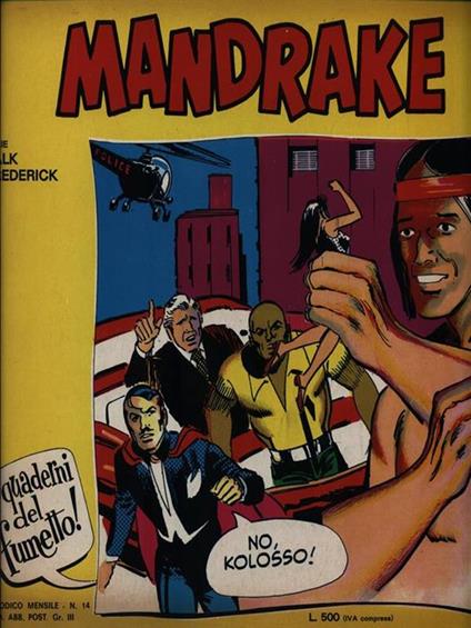 I quaderni del fumetto N. 14 Mandrake - Lee Falk - copertina