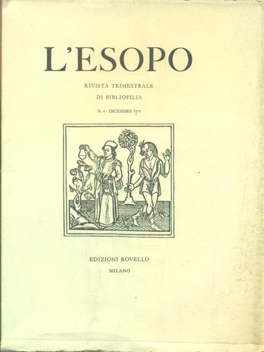 L' Esopo. n 4/ dicembre 1979 - copertina