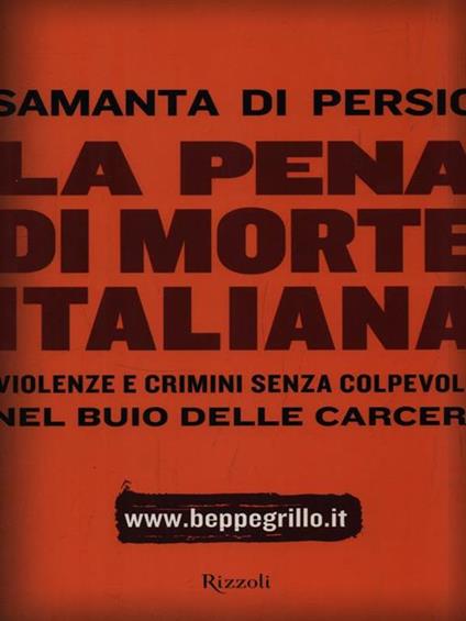 La pena di morte italiana - Samanta Di Persio - copertina