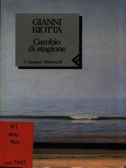 Cambio di stagione - Gianni Riotta - copertina