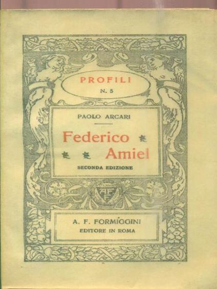 Federico Amiel - Paolo Arcari - copertina