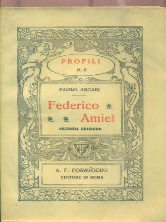 Federico Amiel - Paolo Arcari - copertina