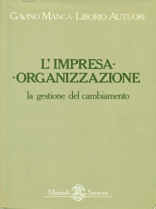 L' impresa-organizzazione