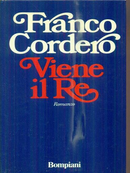 Viene il re - Franco Cordero - copertina