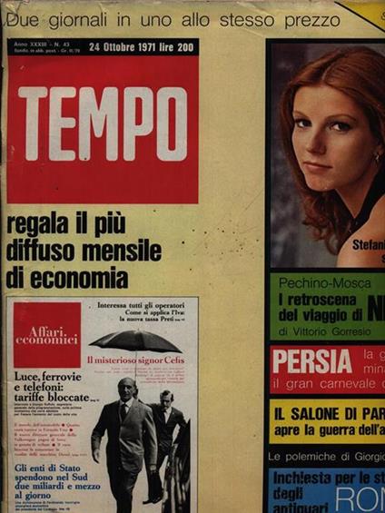 Tempo n. 43/24 ottobre 1971 - copertina