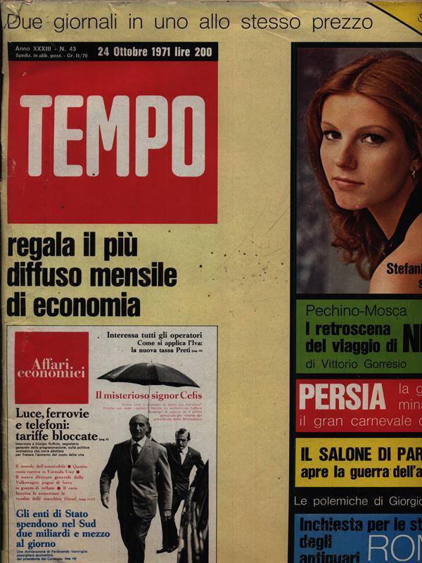 Tempo n. 43/24 ottobre 1971