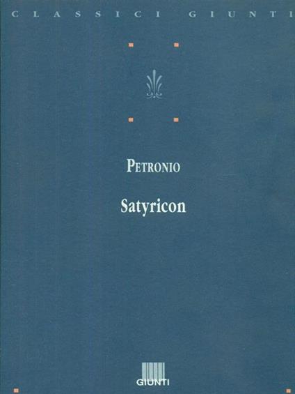Satyricon - Arbitro Petronio - copertina