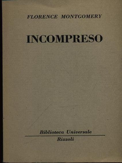 Incompreso - Florence Montgomery - copertina