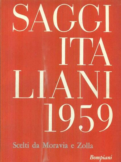 Saggi italiani 1959 -   - copertina
