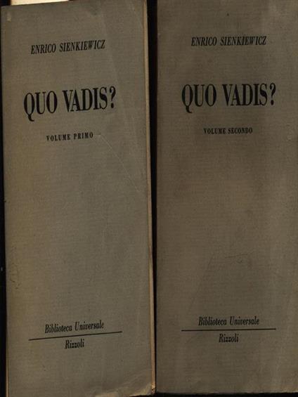 Quo Vadis? 2vv - Henryk Sienkiewicz - copertina