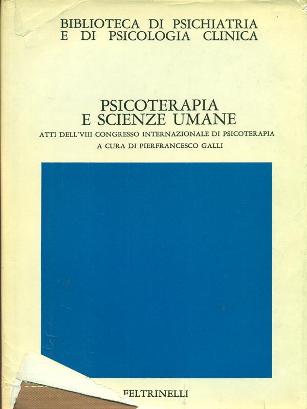 Psicoterapia e scienze umane