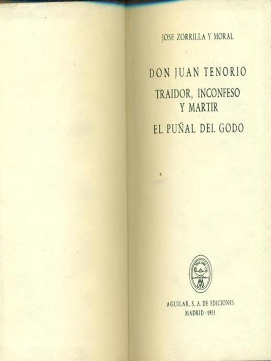 Tres obras teatrales - José Zorrilla - copertina