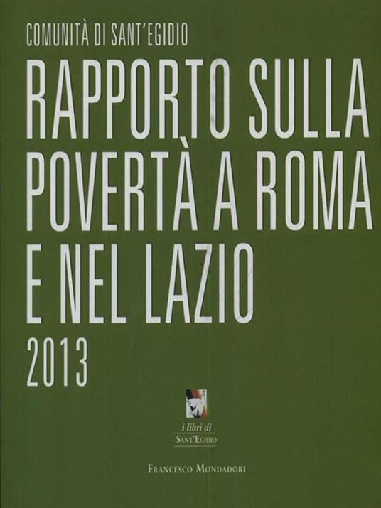 Rapporto sulla povertà a Roma e nel Lazio 2013 - copertina