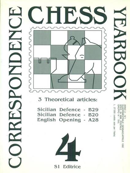 Correspondence chess yearbook 4 -   - copertina