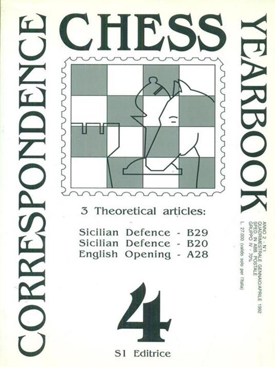 Correspondence chess yearbook 4 -   - copertina