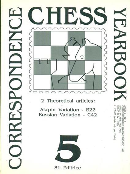 Correspondence chess yearbook 5 -   - copertina