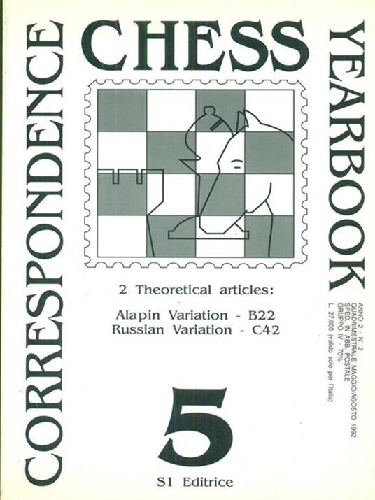 Correspondence chess yearbook 5 -   - copertina