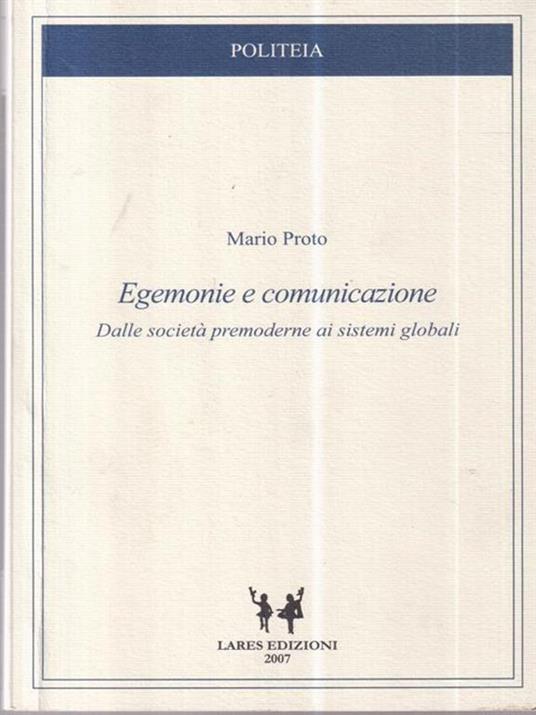 Egemonie e comunicazione - Mario Proto - copertina