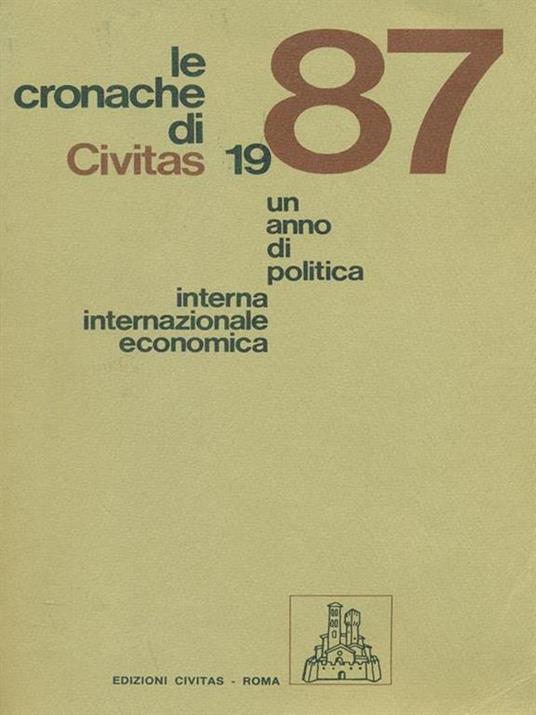 Le  cronache di Civitas - 1987 -   - copertina