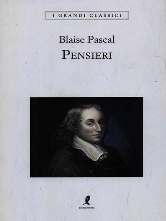 Pensieri - Blaise Pascal - copertina