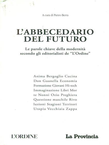 L' abbecedario del futuro - Pietro Berra - copertina