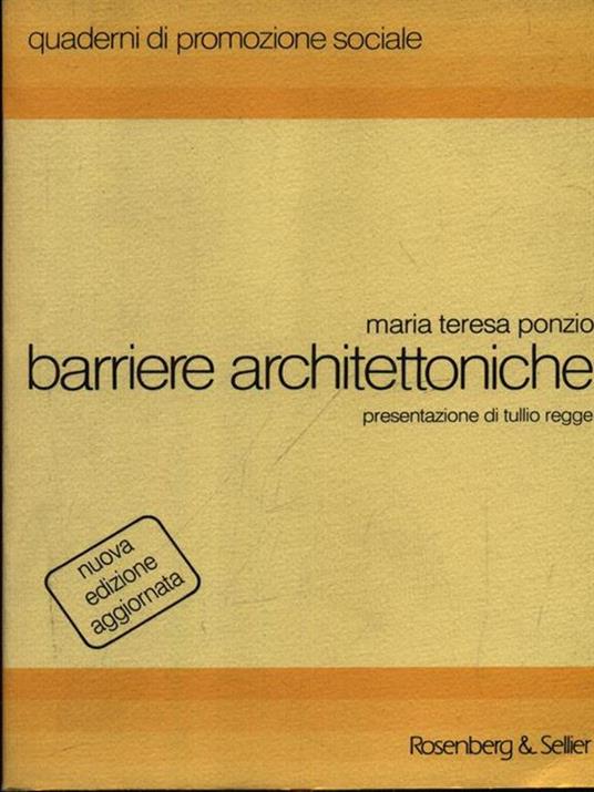Barriere architettoniche - M. Teresa Ponzio - copertina