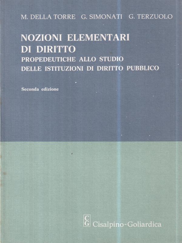 Nozioni elementari di diritto propedeutiche allo studio