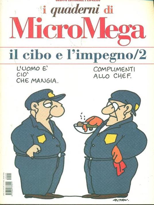 I quaderni di MicroMega Il cibo e l'impegno/2 - copertina