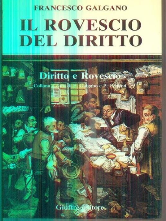 Il rovescio del diritto - Francesco Galgano - copertina