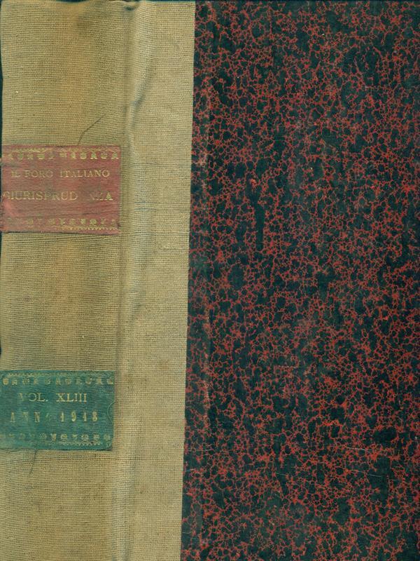 Il foro italiano raccolta generale di giurisprudenza 1918
