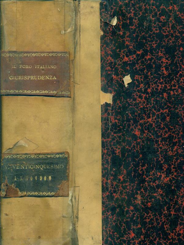Il foro italiano raccolta generale di giurisprudenza 1900