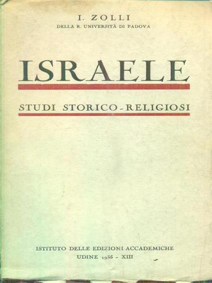 Israele - I Zolli - copertina