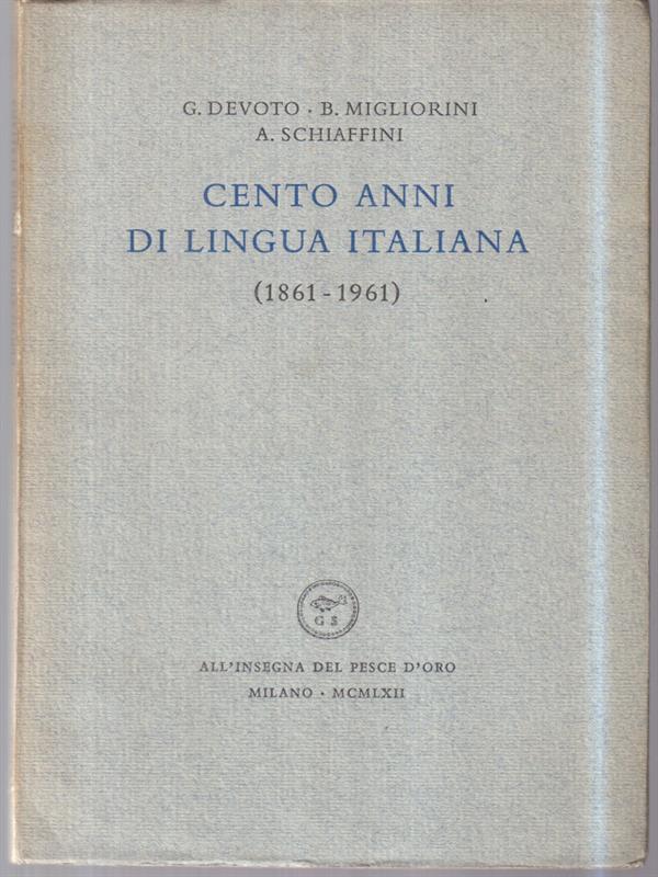 Cento anni di lingua italiana