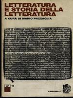 Letteratura e storia della letteratura