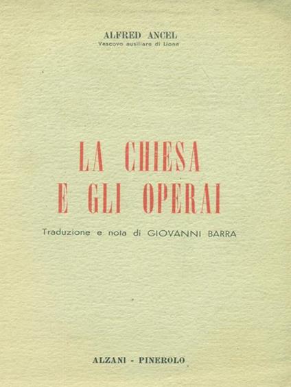 La chiesa e gli operai - Alfred Ancel - copertina