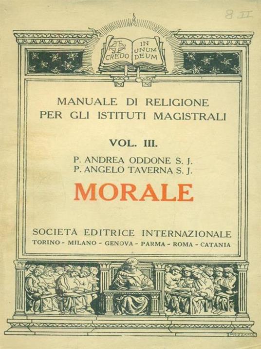 Morale vol. III - Andrea Oddone - copertina